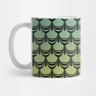 Roaring 20s Art Nouveau Mermaid Pattern Mug